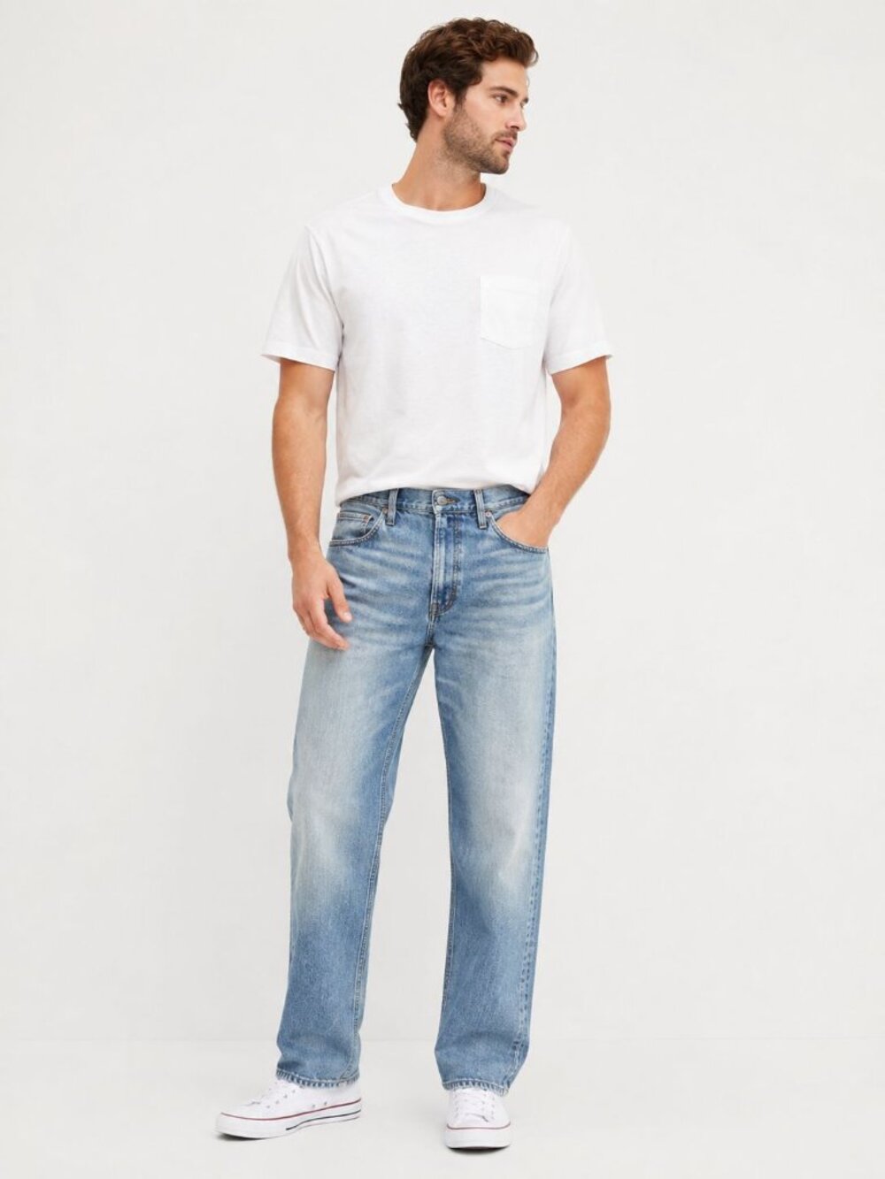 Gap 1969 Men’s Relaxed Straight Jeans 36x34 Light Wash Y2K Normcore